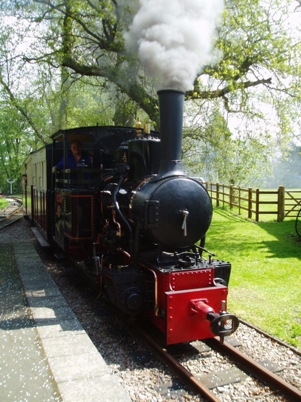 Limpopo entering Warren's Wood Station - Narrow Gauge railway Photo Gallery