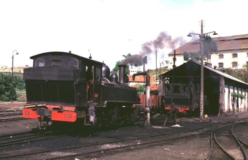 E165 and E113 at Mirandela - Narrow Gauge railway Photo Gallery