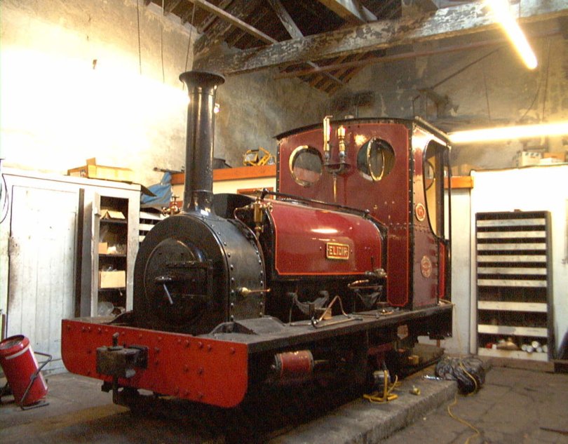 Elidir on shed - Narrow Gauge railway Photo Gallery