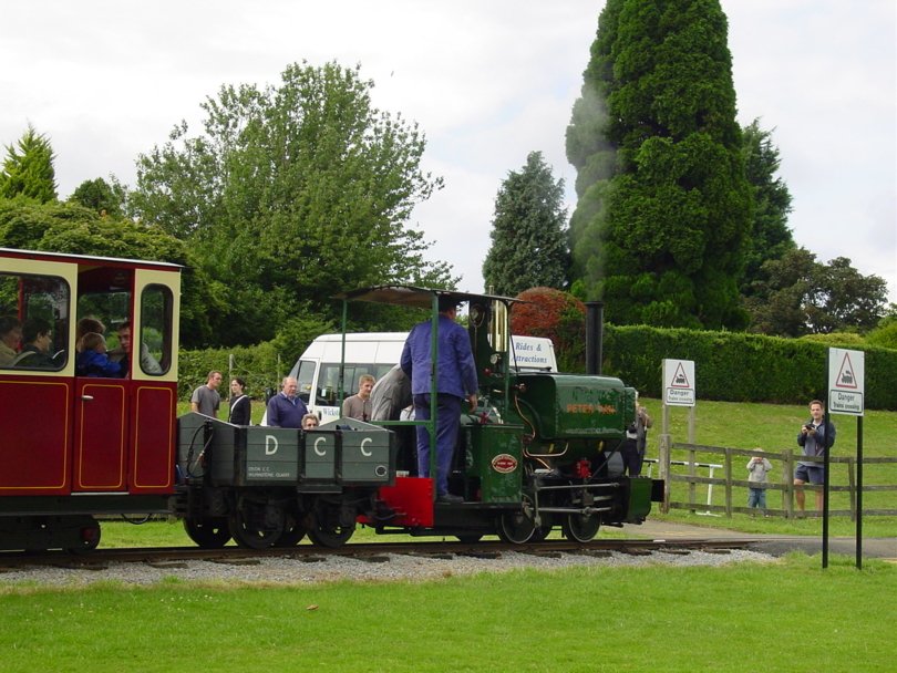 Peter Pan Approaching the Station - Narrow Gauge railway Photo Gallery