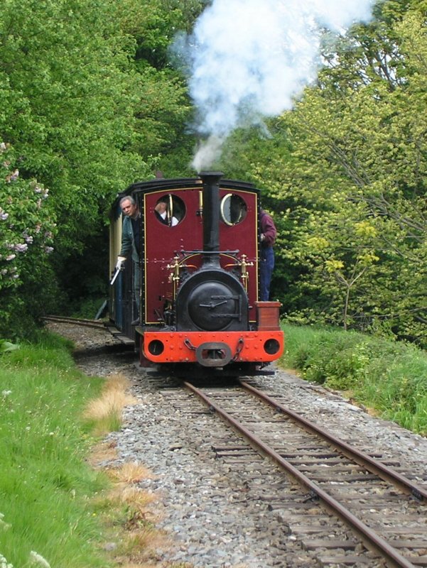 Irish Mail heading towards Becconsall. Narrow Gauge railway Photo Gallery