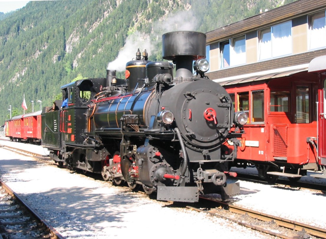 Zillertalbahn No 4 at Mayrhofen 3/7/2005