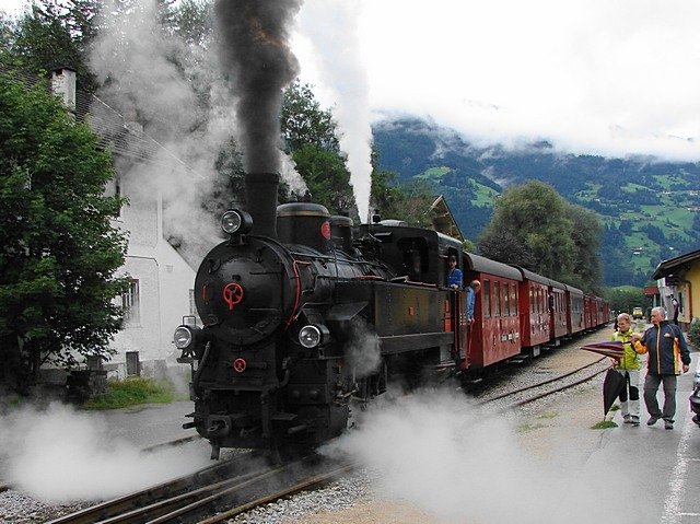 Zillertalbahn nbr. 5 at Ramsau Hippach