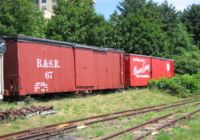 Boxcars at museum