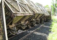 Poorly maintained track results in derailments.